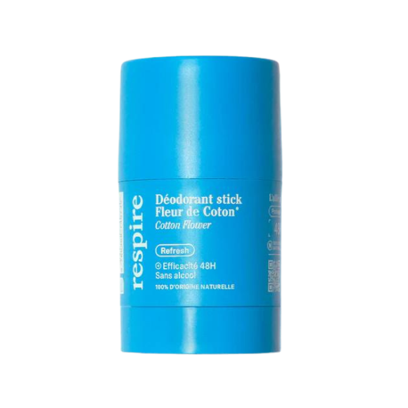 Déodorant solide efficace 48h Fleur de Coton bio Respire - de