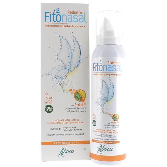 Fitonasal Pediatric Décongestionne et Protège la muqueuse Aboca - Spray pulvérisateur de 125 ml