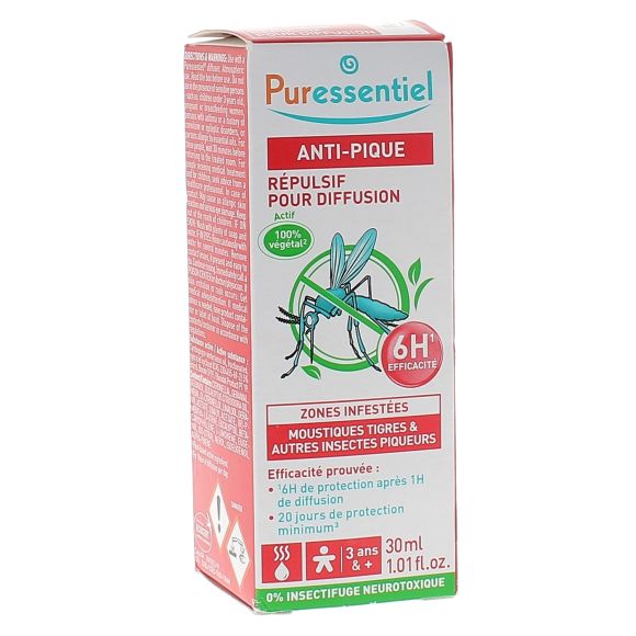 Anti Pique Répulsif pour diffusion Puressentiel - flacon de 30 ml