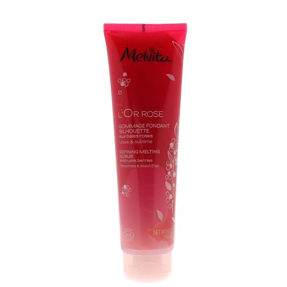 L'Or Rose Gommage silhouette aux baies roses bio Melvita - tube de 150 ml