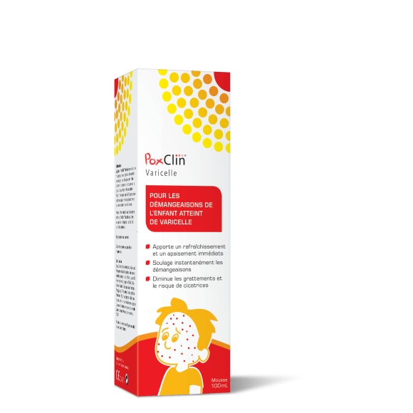 PoxClin Mousse rafraîchissante varicelle PediAct - tube de 100 ml