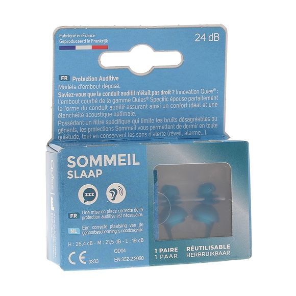 Protection auditive sommeil Quies - boîte d'une paire