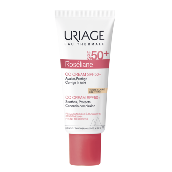 Roséliane CC crème SPF50+ teinte claire Uriage - tube de 40ml