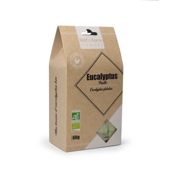 Tisane feuille eucalyptus voies respiratoires bio Nat & Form - sachet de 60 g