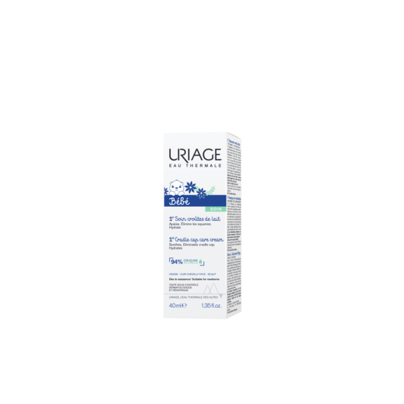 Soin Croûtes de lait crème régulatrice apaisante Uriage - tube de 40 ml