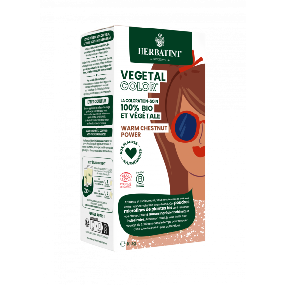 Vegetal color bio Herbatint - boîte de 2 sachets de 50g