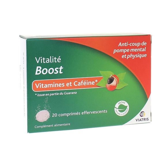 Vitalité boost Viatris - boîte de 20 comprimés effervescents