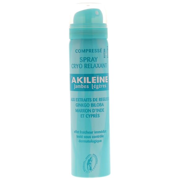 Spray cryo relaxant jambes légères Akileïne - spray de 75 ml