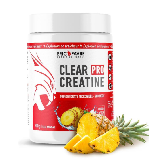Clear pro creatine goût ananas Eric Favre - pot de 300g
