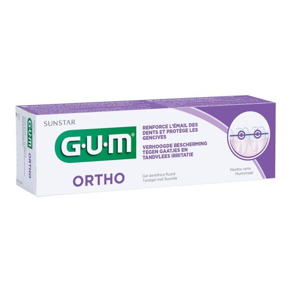 Gum ortho gel dentifrice - tube de 75 ml