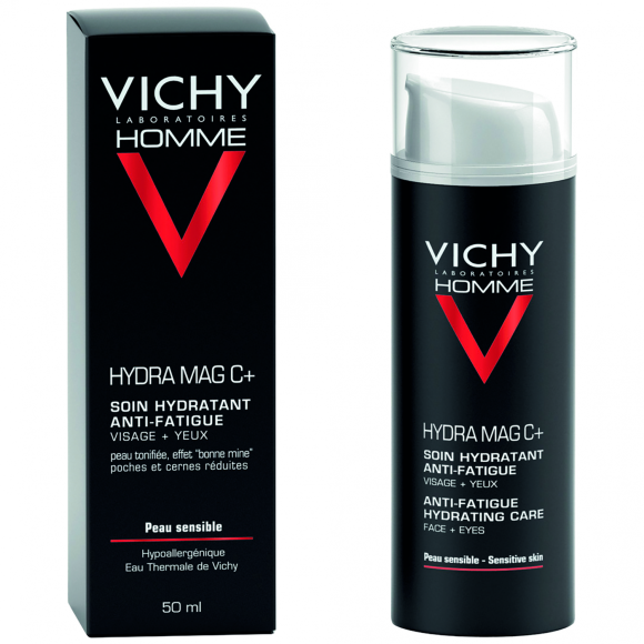 Hydra mag C+ soin hydratant anti-fatigue visage et yeux Vichy homme - flacon de 50 ml